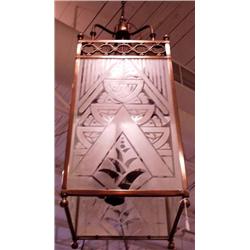 ARTS & CRAFTS - A rare pair of gilt bronze fr...