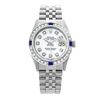Image 2 : Rolex Men's Stainless Steel, QuickSet, Diam Dial & Diam/Sapphire Bezel - REF-533T4K