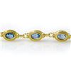 Image 2 : 6.50 CTW Blue Topaz Bracelet 10K Yellow Gold - REF-37W8F - 14008