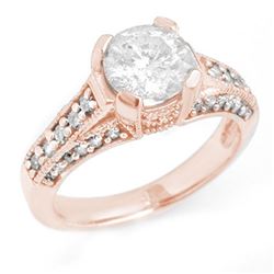 2.06 CTW Certified VS/SI Diamond Ring 14K Rose Gold - REF-485M8H - 14182