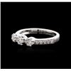 Image 1 : 18KT White Gold 0.50 ctw Diamond Ring