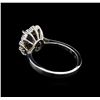Image 3 : 0.90 ctw Tanzanite and Diamond Ring - 14KT White Gold