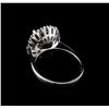 Image 3 : 3.66 ctw Tanzanite and Diamond Ring - 14KT White Gold