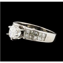 1.80 ctw Diamond Ring - 14KT White Gold