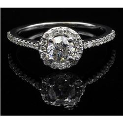 0.63 ctw Diamond Wedding Ring - 14KT White Gold