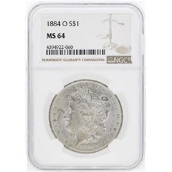 1884-O $1 Morgan Silver Dollar Coin NGC MS64