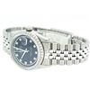 Image 7 : Rolex Mens Stainless Steel Black String Diamond VS Datejust Wristwatch