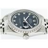 Image 8 : Rolex Mens Stainless Steel Black String Diamond VS Datejust Wristwatch