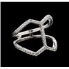 Image 1 : 0.31 ctw Diamond Ring - 14KT White Gold