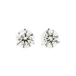 3.19 ctw Diamond Earrings - 14KT White Gold