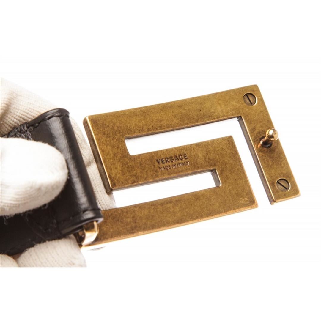 versace greek key belt
