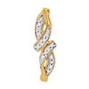 Image 1 : 0.02 CTW Diamond Bypass Infinity Pendant 10KT Yellow Gold - REF-4N5F