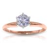 Genuine 0.50 ctw Diamond Anniversary Ring Jewelry 14KT Rose Gold - REF-146A4K