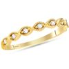 Image 1 : 0.10 CTW Diamond Stackable Ring 14KT Yellow Gold - REF-22X4Y