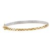 Image 1 : 1 CTW Diamond Bangle Bracelet 14KT Yellow Gold - REF-187X4Y