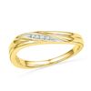 Image 1 : 0.02 CTW Diamond Ring 10KT Yellow Gold - REF-11X2Y