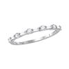Image 1 : 0.35 CTW Diamond Stackable Ring 10KT White Gold - REF-30N2F
