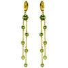 Image 1 : Genuine 9.02 ctw Peridot Earrings Jewelry 14KT Yellow Gold - REF-101Y2F