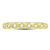 Image 2 : 0.10 CTW Diamond Stackable Ring 10KT Yellow Gold - REF-12H8M