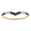 Image 1 : 1.8 CTW Black Color Diamond Bangle Bracelet 14KT Yellow Gold - REF-149N9F