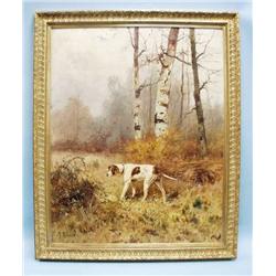 JEAN RENAUD (1842-1899) French school. "Dog i...