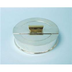 ART DECO - PUIFORCAT. An unusual circular cov...