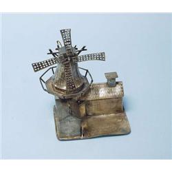 Judaica - An unusual antique Dutch silver spi...