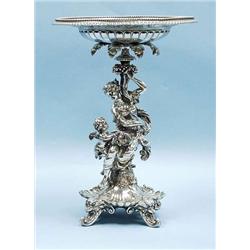 A fine antique German sterling silver figural...