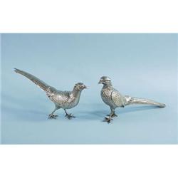 A pair of 19th century French sterling silver...
