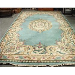 A large French Aubusson design wool carpet. A...