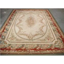 An Aubusson design wool carpet. Appx. size: 1...