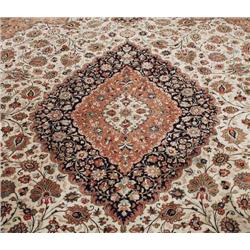 A Persian Qum silk carpet. Signed. Appx. size...