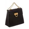 Image 3 : Salvatore Ferragamo Black Leather Chain Link Shoulder Handbag