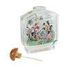 Image 5 : Vintage Large Chinese Reverse Painted Snuff Bottle "Seven Maidens and a Basket"