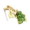 Image 4 : Vintage Krementz Genuine Jade Brooch with 14KT Gold Overlay with Original Box