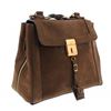 Image 2 : Chloe Brown Suede Leather Trim Satchel Handbag