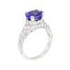 Image 4 : 2.67 ctw Tanzanite And Diamond Ring - 18KT White Gold