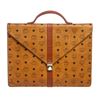 Image 1 : MCM Brown Visetos Coated Canvas Vintage Briefcase