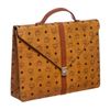 Image 2 : MCM Brown Visetos Coated Canvas Vintage Briefcase