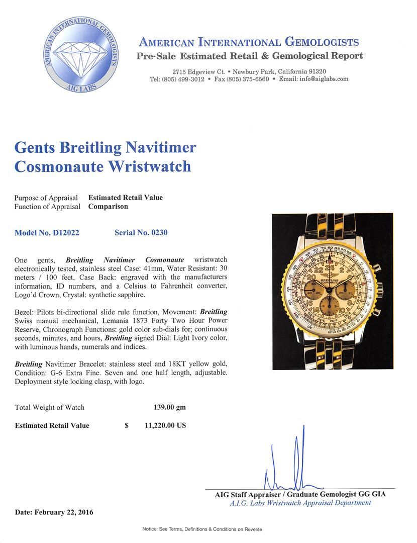 breitling watch appraisal