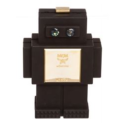 MCM Black Roboter Series Clutch Handbag
