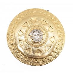 Gianni Versace Vintage Gold Medusa Hair Accessory Clip