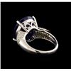 Image 3 : 14KT White Gold 17.02 ctw Sapphire and Diamond Ring