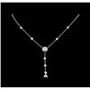Image 2 : 2.50 ctw Diamond Necklace - 14KT White Gold