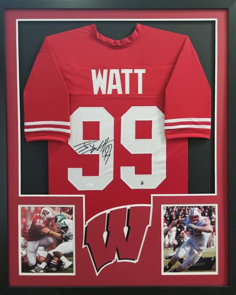 jj watt framed jersey