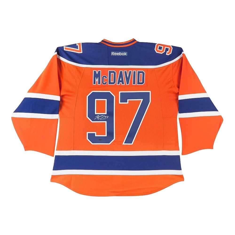 Connor McDavid Captain Jersey Stitch Puck – 3D Engraved NHL Collectible, Regulation Size