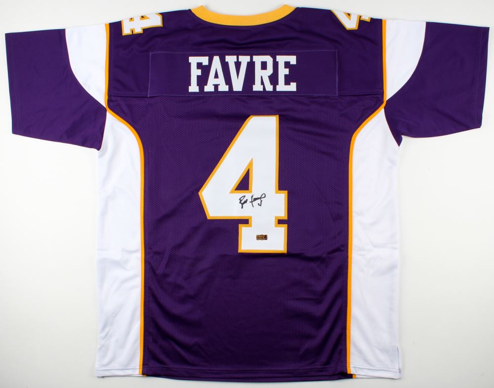 brett favre signed vikings jersey