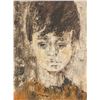 Image 1 : Oil on Board Myron Cooper Canadian Portrait of Boy