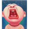 Image 1 : Yin Jun Chinese Oil on Canvas Framed Crying Power