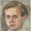 Image 3 : Russian Oil on Board Portrait w/Frame